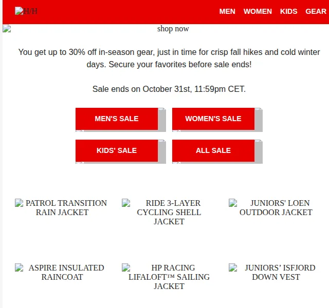 Helly Hansen: sleva až 30 % na mid-season vybavení – červen 2026 | Nuslet.cz