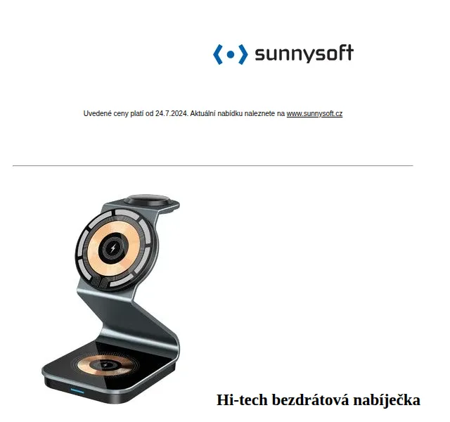 Sunnysoft: nabíječky a zahradní technika – červen 2026 | Nuslet.cz
