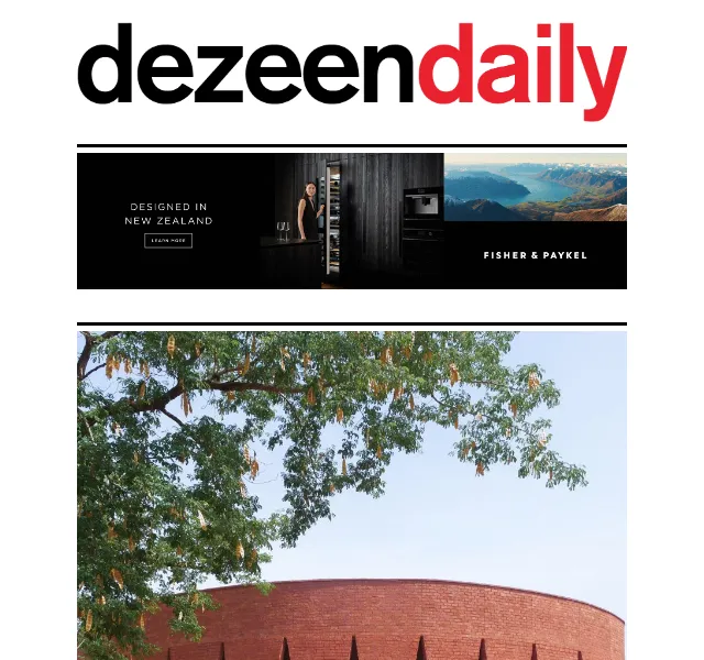 Dezeen Daily: Architektonické novinky – červen 2026 | Nuslet.cz