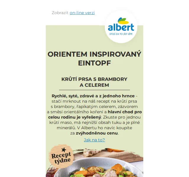 Albert: Krůtí řízek s 23% slevou – červen 2026 | Nuslet.cz