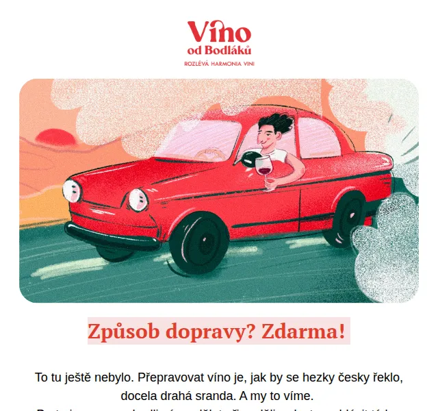 Jitka za Víno od Bodláků: Doprava zdarma nad 500 Kč – červenec 2026 | Nuslet.cz