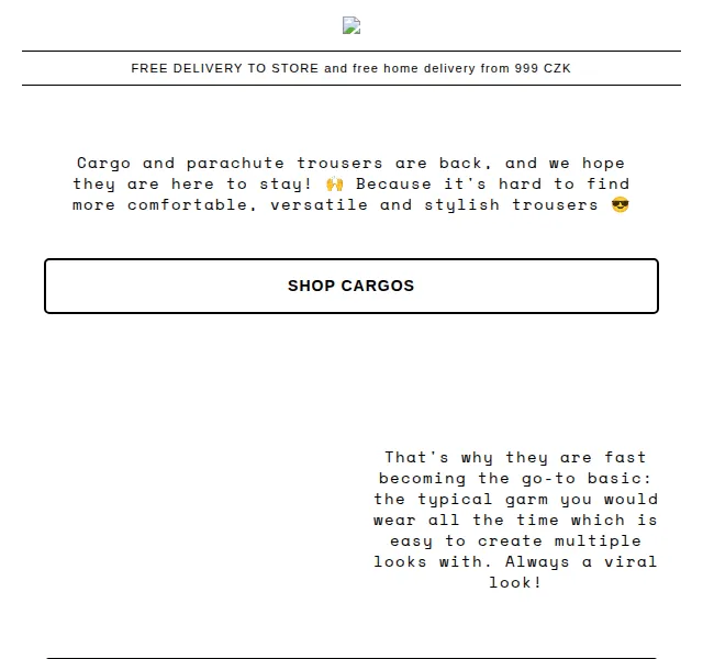Bershka: Cargo kalhoty – nová kolekce červen 2026 | Nuslet.cz