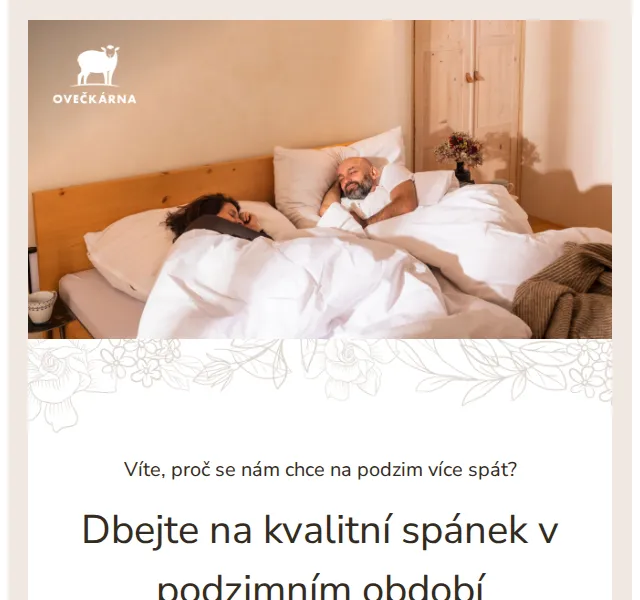 Ovečkárna: Kvalitní spánek s ovčí vlnou – červen 2026 | Nuslet.cz