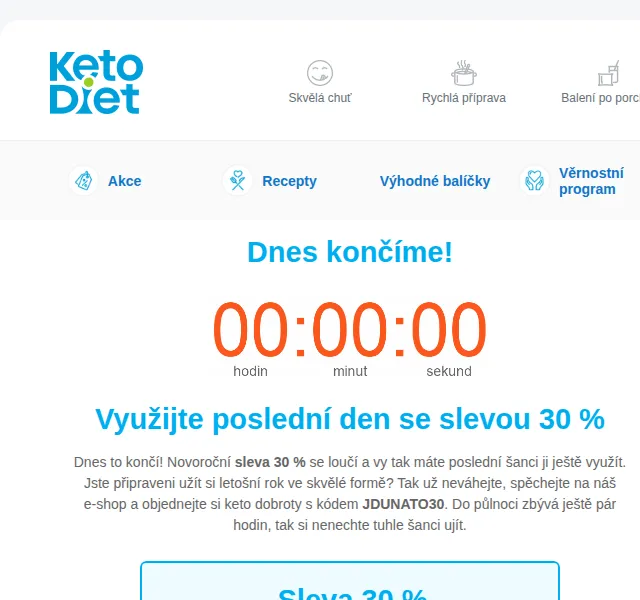 KetoDiet: Sleva 30 % a 2 dny diety ZDARMA – červen 2026 | Nuslet.cz