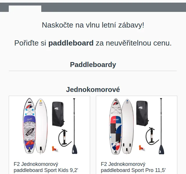 Lidl: Paddleboardy již od 4 999 Kč – červen 2026 | Nuslet.cz