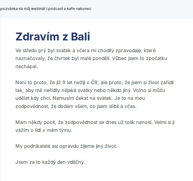 David Lörincz: Webinář a videoreference – červen 2026 | Nuslet.cz