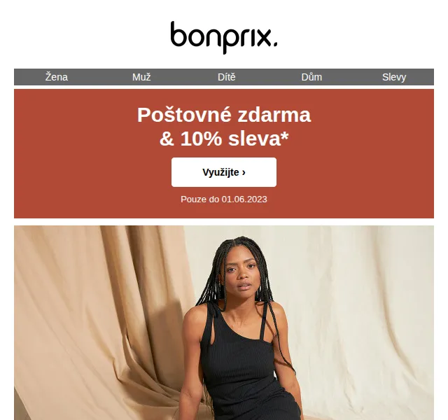 bonprix: 10% sleva a poštovné zdarma – červen 2023 | Nuslet.cz