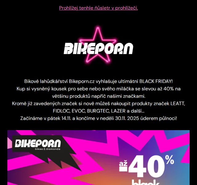Bikeporn: Black Friday až 40% sleva na Leatt, Evoc a další – červen 2026 | Nuslet.cz