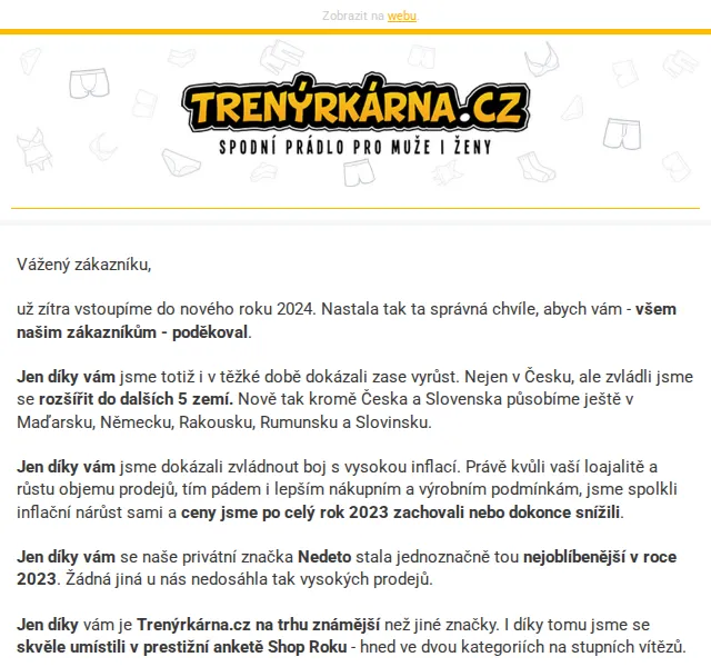 Lukáš z Trenýrkárna.cz: rekordní rok, nová Maluna.cz a nejprodávanější boxerky Nedeto – červenec 2026 | Nuslet.cz