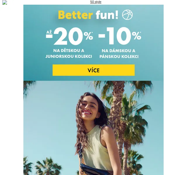 e50style.cz: Až -20 % na dětskou kolekci a -10 % na dospělé – červen 2026 | Nuslet.cz