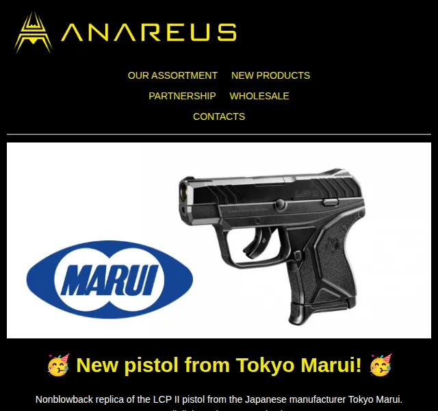 ANAREUS: Tokyo Marui LCP II pistole – červen 2026 | Nuslet.cz