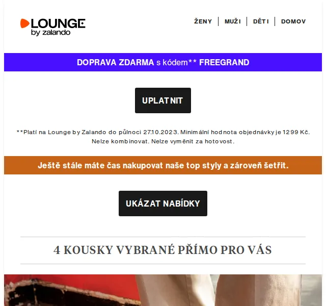 Lounge by Zalando: sleva až 75 % na Vans, Esprit, Valentino Bags – říjen 2026 | Nuslet.cz
