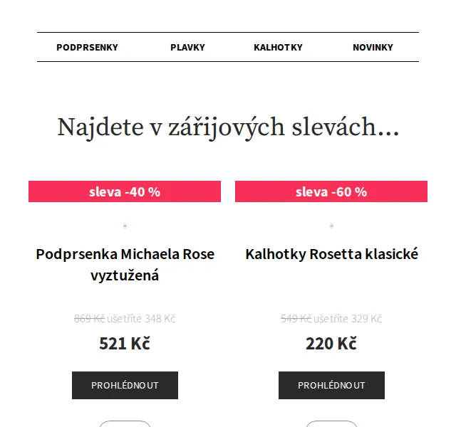 Astratex.cz: letní výprodej prádla až -60 % – září 2026 | Nuslet.cz