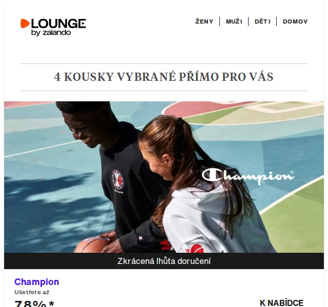 Lounge by Zalando: Champion, Puma a Good Morning – slevy až 80 % | červenec 2026 | Nuslet.cz