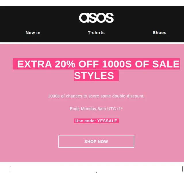 ASOS Sale: Extra 20% sleva na tisíce kousků – červen 2026 | Nuslet.cz