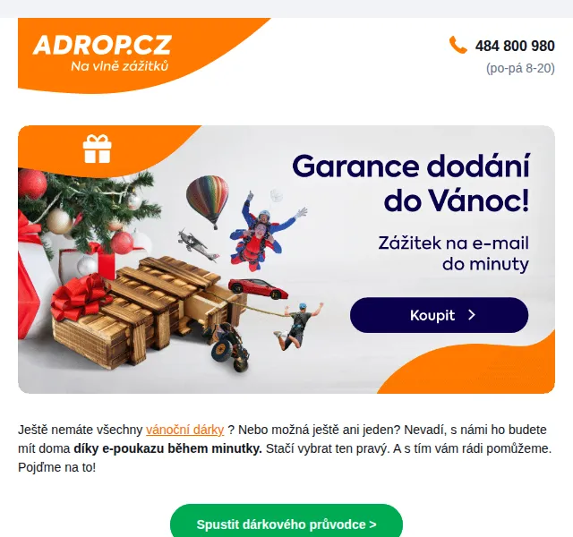 Adrop.cz: inspirace na vánoční dárkové poukazy – červen 2026 | Nuslet.cz