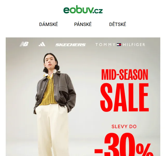 eobuv.cz: Mid Season Sale slevy do -30 % – červen 2026 | Nuslet.cz