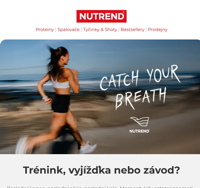 Nutrend: 3 balíčky sportovní výživy se slevou 20 % – červen 2026