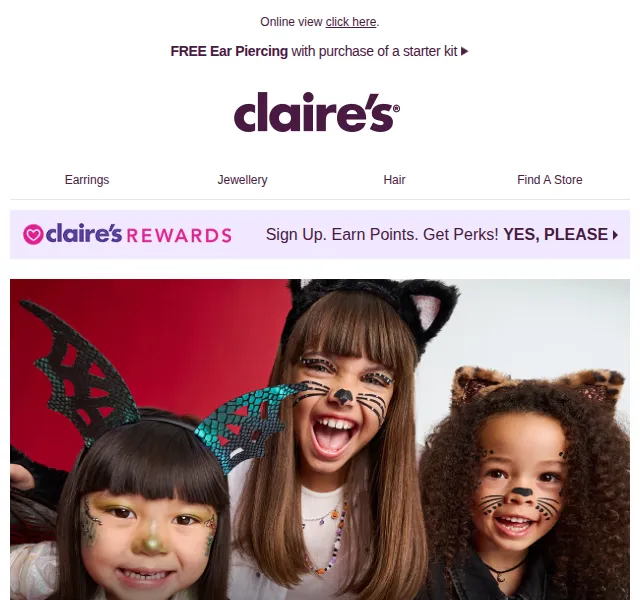 Claire's: Mid-season sleva až 60 % – červenec 2026 | Nuslet.cz