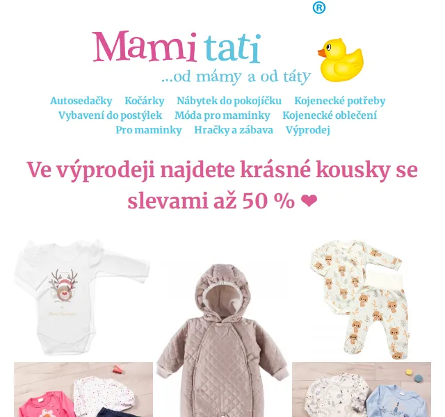 Mamitati.cz: Povánoční výprodej – červenec 2026 | Nuslet.cz