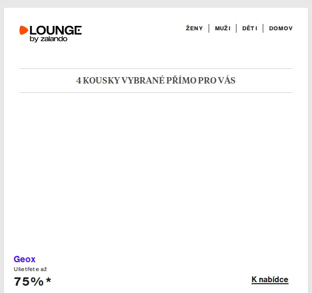 Lounge by Zalando: Geox, Merrell a prémiový výběr – sleva až 75 % – červenec 2026 | Nuslet.cz