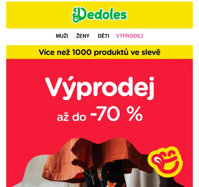 Dedoles: výprodej až -70 % na ponožky – červen 2026 | Nuslet.cz