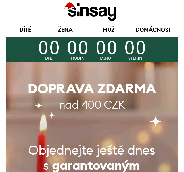 Sinsay: Doprava zdarma nad 400 Kč – červen 2026 | Nuslet.cz