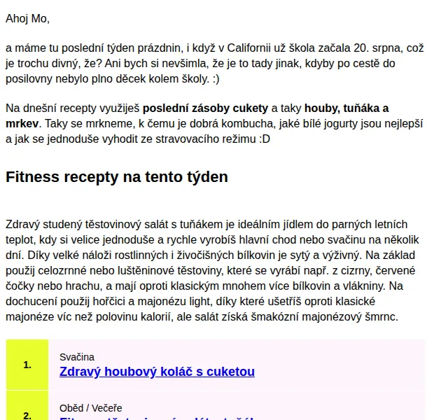 BAJOLA ✌ Fit bez diet: Zdravé recepty & tipy – červenec 2026 | Nuslet.cz