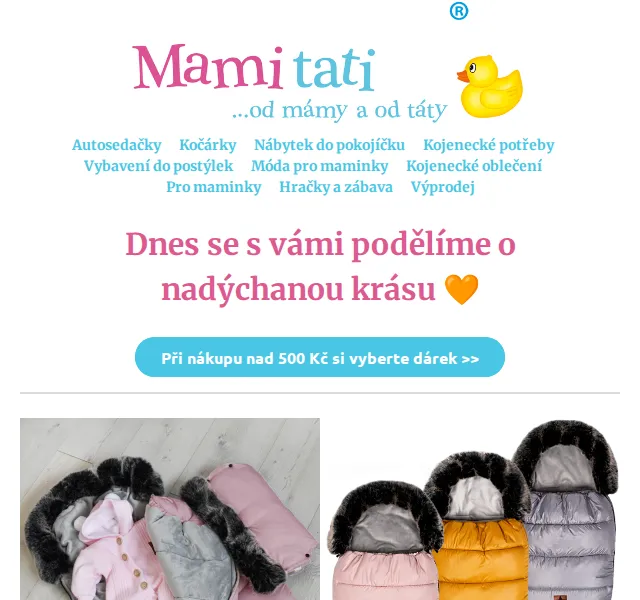 Mamitati: fusaky Baby Nellys a dárek k nákupu nad 500 Kč – červen 2026 | Nuslet.cz