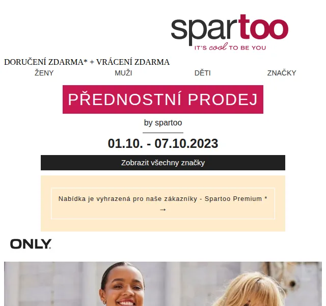 Spartoo: Až -50 % na Only, Kangaroos a Geographical Norway – říjen 2026 | Nuslet.cz