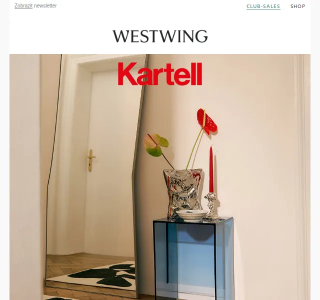 Westwing: ikonický nábytek Kartell – červenec 2026 | Nuslet.cz