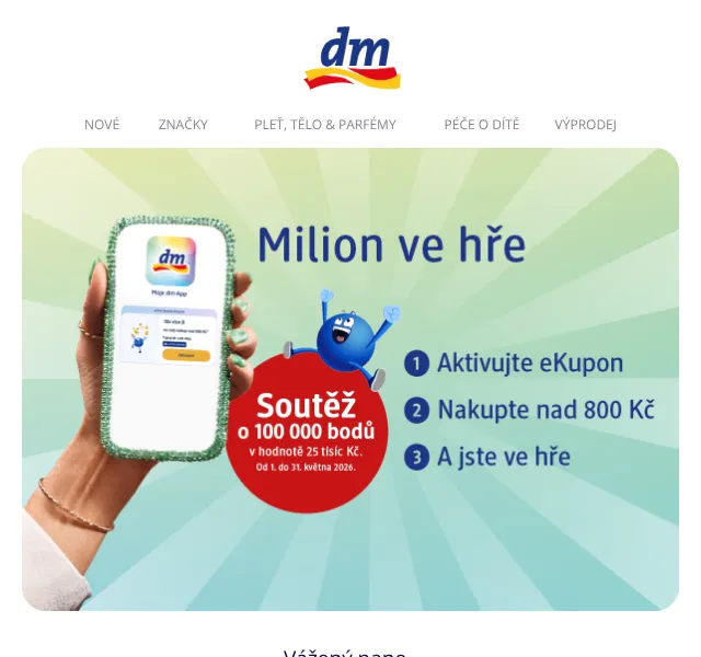 dm-: Soutěž o 25 000 Kč – květen 2026 | Nuslet.cz