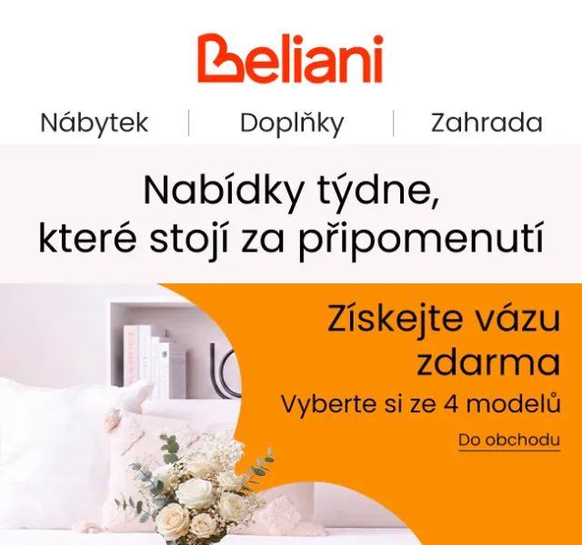 Beliani.cz: Slevy na nábytek & dekorace – září 2026
