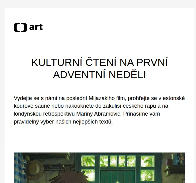 Web ČT art: Mijazaki, estonská sauna a český rap – červenec 2026 | Nuslet.cz