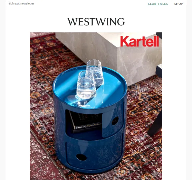 Westwing: Kartell a designové kousky – červen 2026 | Nuslet.cz