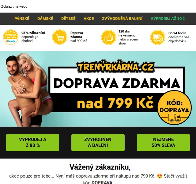 Lukáš z Trenýrkárna.cz: Doprava zdarma a slevy až 80 % – červen 2026 | Nuslet.cz