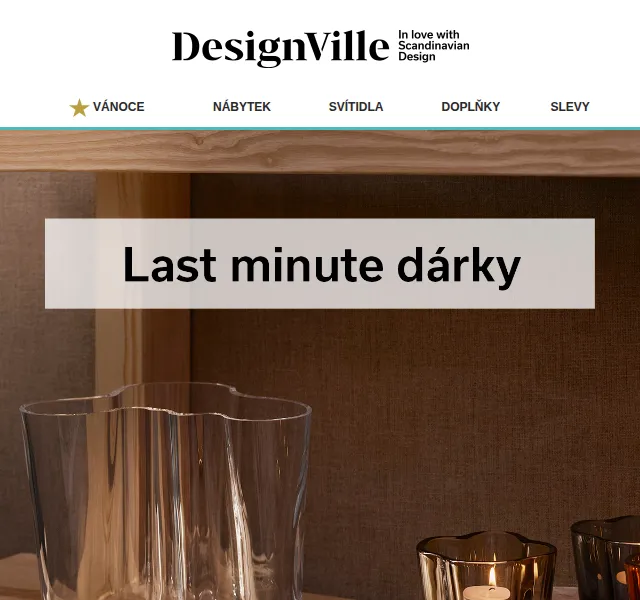 DesignVille: Výběr skladových dárků s kódem na 5% – červen 2026 | Nuslet.cz
