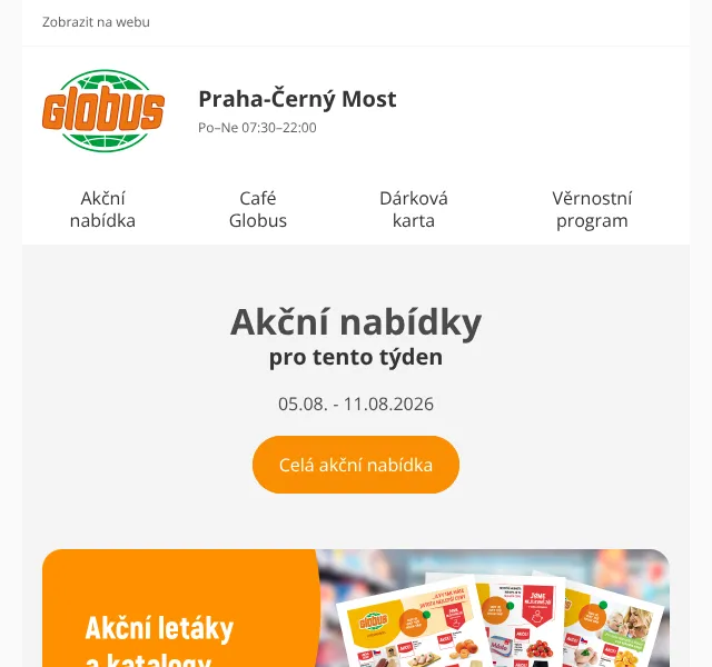 Globus: Vejce -50 %, Borůvky -40 % – srpen 2026 | Nuslet.cz