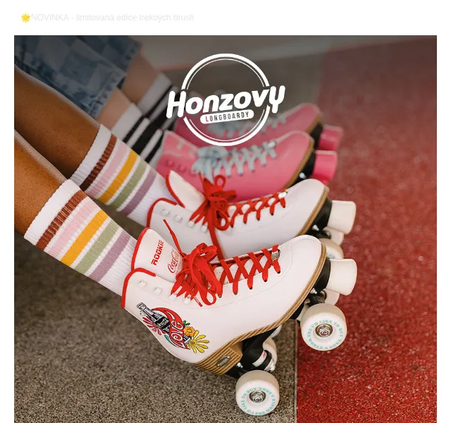 Honzovy Longboardy: Rookie x Coca-Cola trekové brusle – červen 2026 | Nuslet.cz