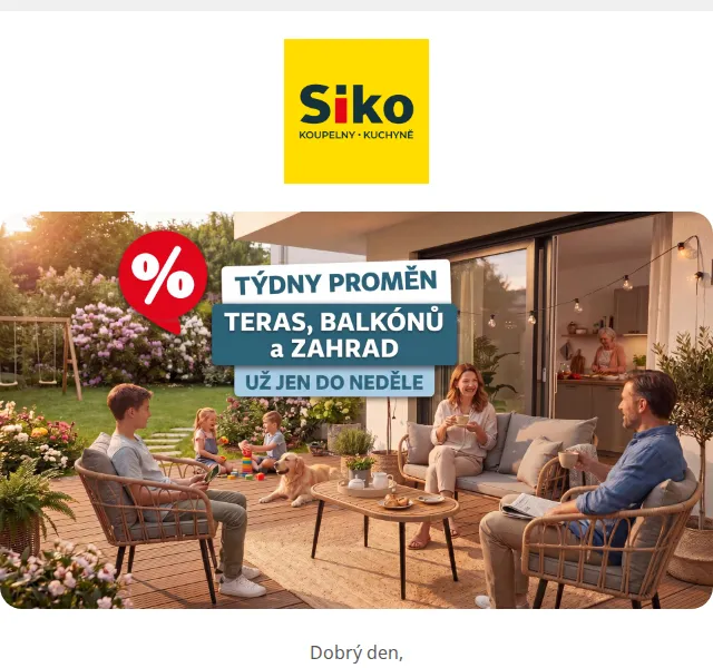 Týdny venkovních proměn se slevami až 20 % končí