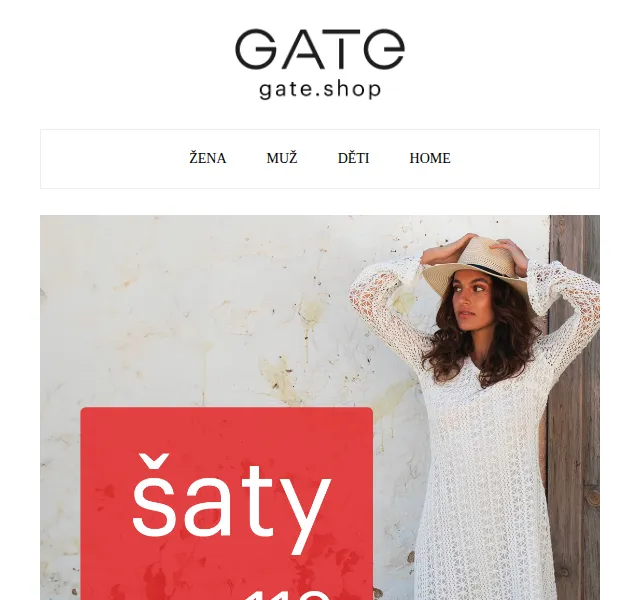 Gate.shop: Sukně a šaty od 118 Kč s dopravou ZDARMA – červenec 2026 | Nuslet.cz