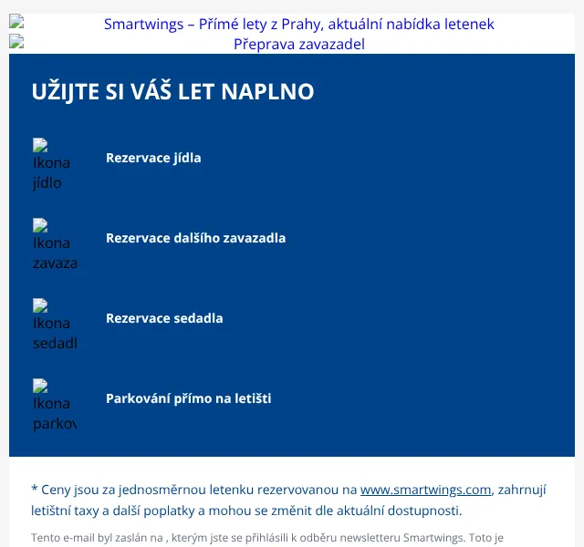 Smartwings: Letenky do Evropy od 2 137 Kč – září 2026