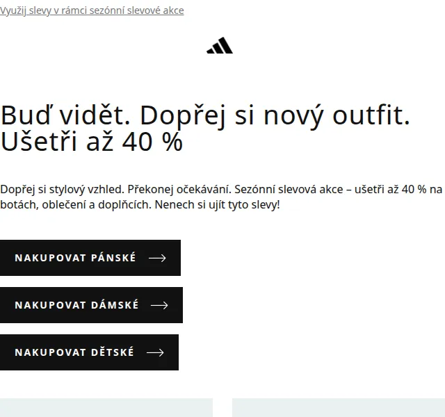 Adidas: Slevy až 40 % – červen 2026 | Nuslet.cz