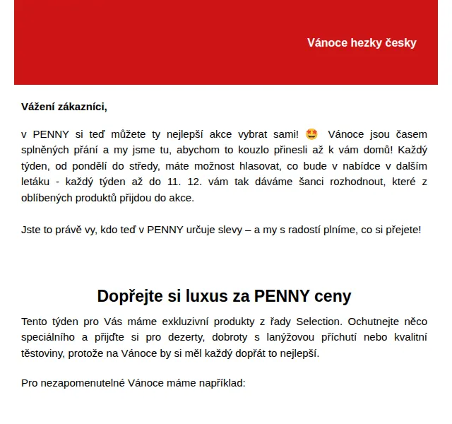 Penny: Vánoční leták a sběratelská akce – listopad 2024 | Nuslet.cz