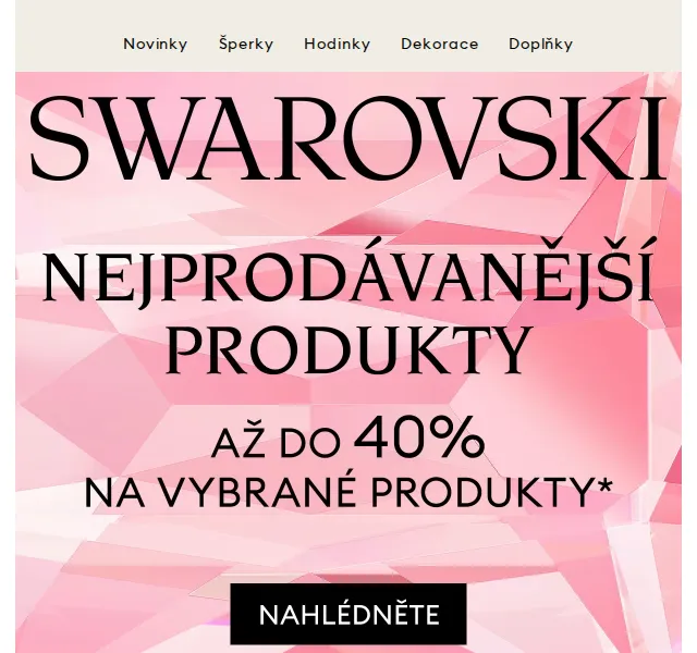 Swarovski: Sleva na nejprodávanější šperky – červenec 2022 | Nuslet.cz