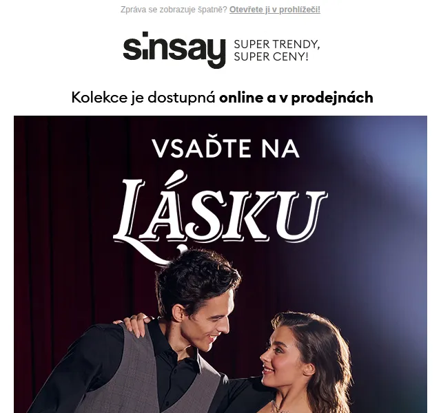 Sinsay: Valentýnská kolekce od 49 Kč – duben 2026 | Nuslet.cz