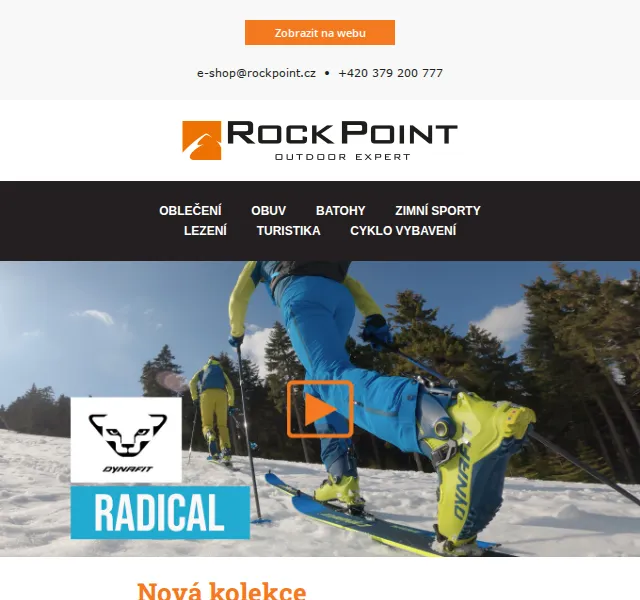 Rock Point: Nová kolekce Dynafit Radical – skialpy od 3 999 Kč – červen 2026 | Nuslet.cz