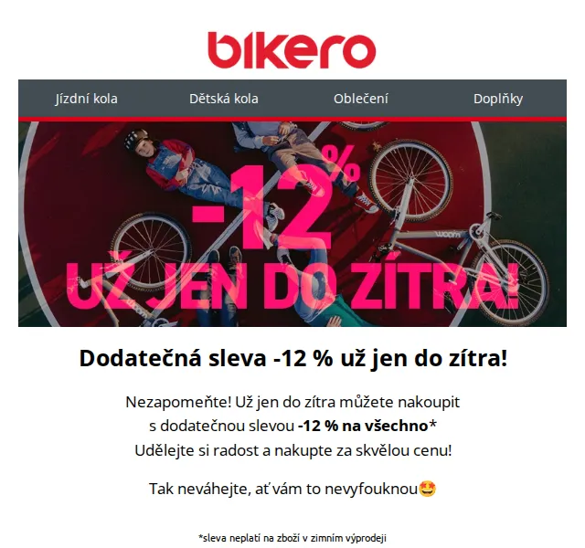 czbikero: dodatečná sleva -12 % na všechno – červenec 2026 | Nuslet.cz