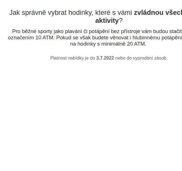Hodinky.cz: Slevy až 56 % na letní hodinky – červen 2026 | Nuslet.cz