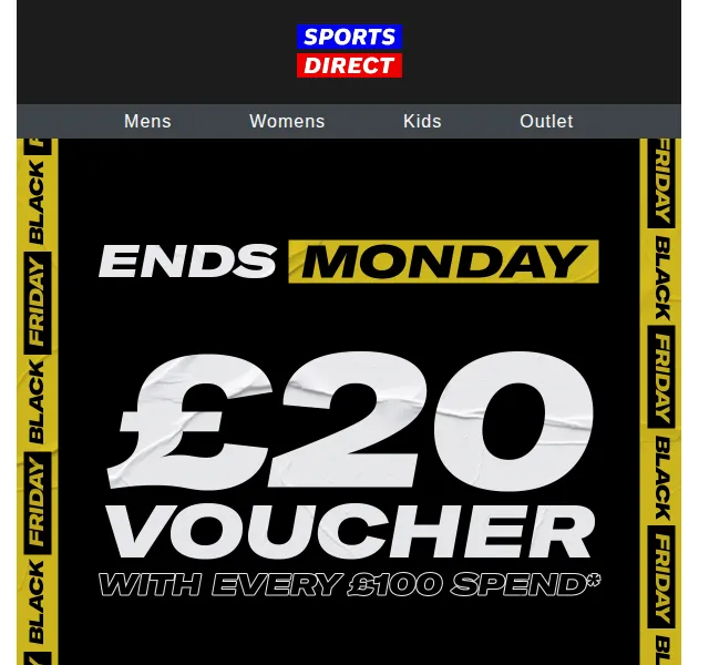 Sportsdirect: 20 liber voucher k nákupu – červen 2026 | Nuslet.cz
